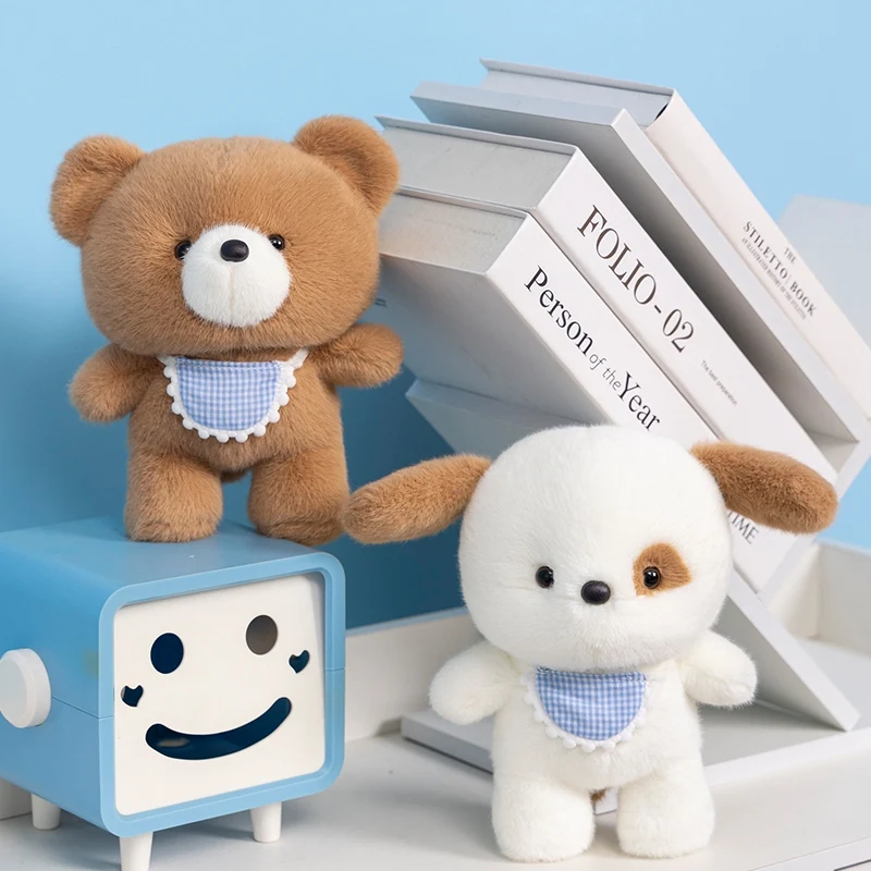 New Kawaii Animal Doll Pillow Soft and Cute Fox Bear Dog Plush Toy Doll Sleeping Animal Pillow For Girls Children Birthday Gifts