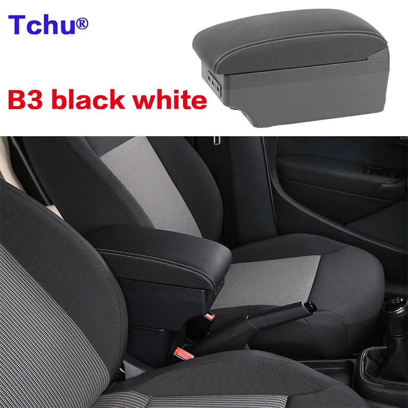 For Renault Clio 4 Armrest Box Renault Captur Clio 3 III IV Accessories Storage Box USB Multifunction clio4 clio3 Armrest box car pedals Interior Parts