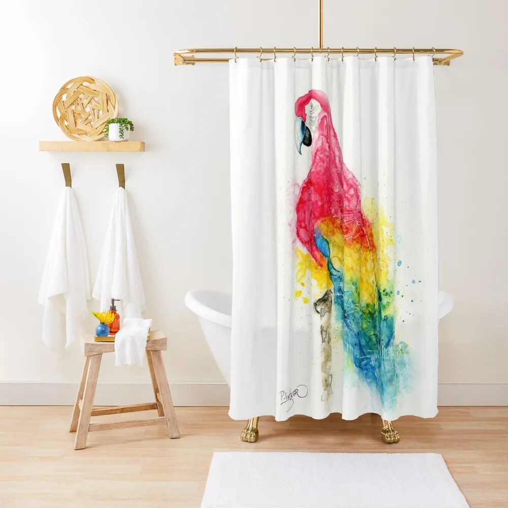 

Colorful Parrot Shower Curtain Modern Showers For Bathroom Window Shower Set Curtain