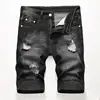 Summer Denim Shorts Men Fahsion Hole Jean Shorts Bermuda Skate Board Harem Mens Jogger Ankle Ripped Wave Knee Length Plus Size 3