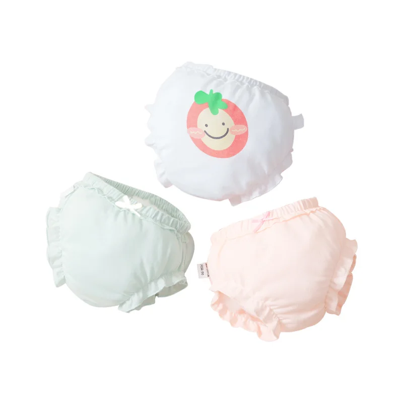 Infant Newborn Toddler Baby Girls Briefs Bread Panties For Kids Shorts Underwear Children Underpants Cotton Cute Cartoon Bow