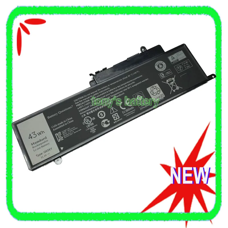 

New 43Wh GK5KY Battery for Dell Inspiron 11 3000 3147 3152 3148 3153 3157 3158 0WF28 4K8YH P20T 92NCT