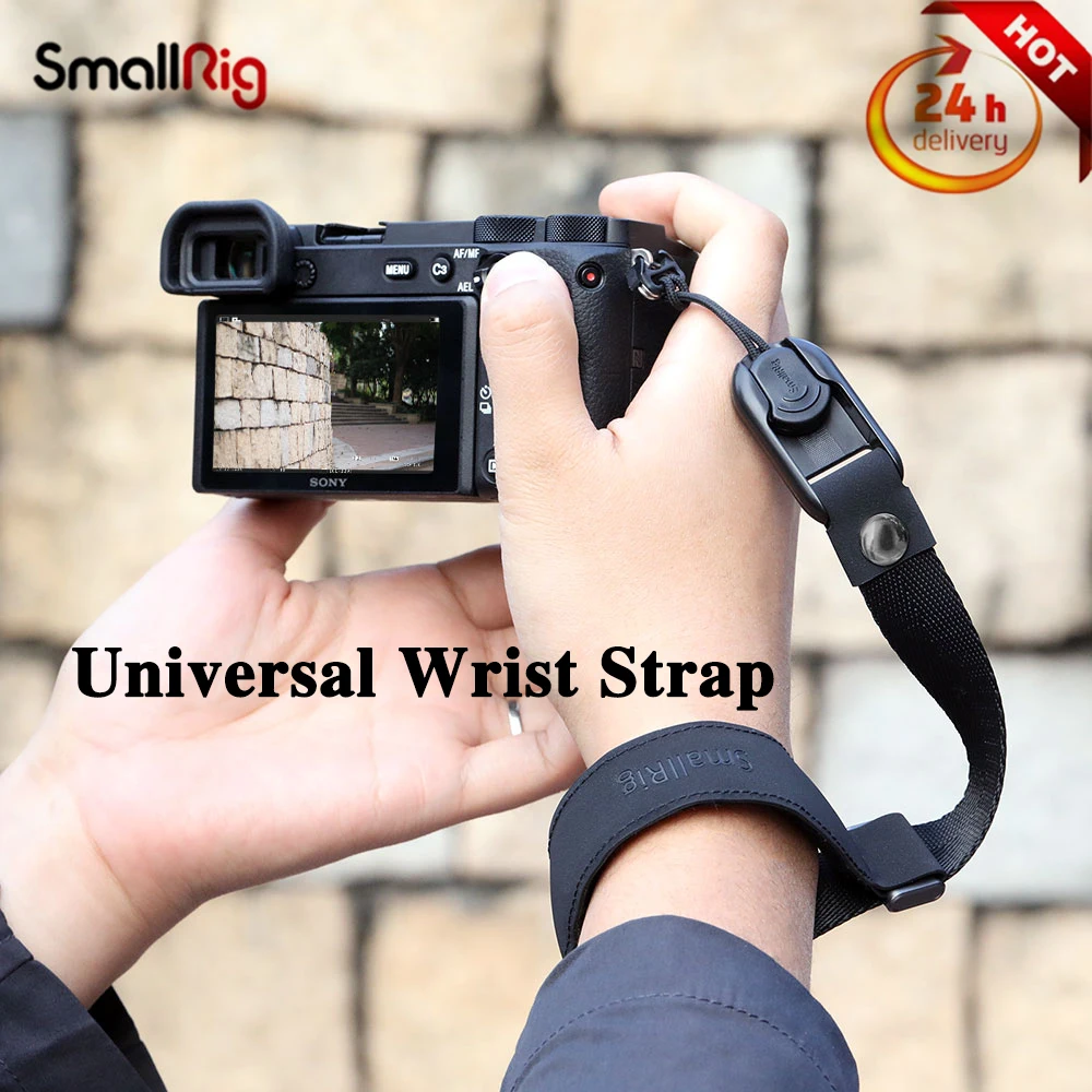 Smallrig Universal Wrist Strap Deslizando Desmontagem Quick Release Hand Grip Belt Acessórios para Câmera Psw2398