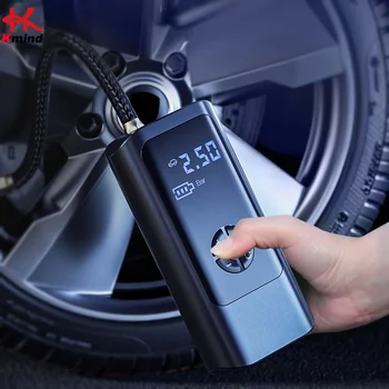 Wireless Portable Car Air Compressor Electric Tire Inflator Pump, 8000mAh 12V 150PSI Fast Inflation for Car Motorcycle Bike Ball 1