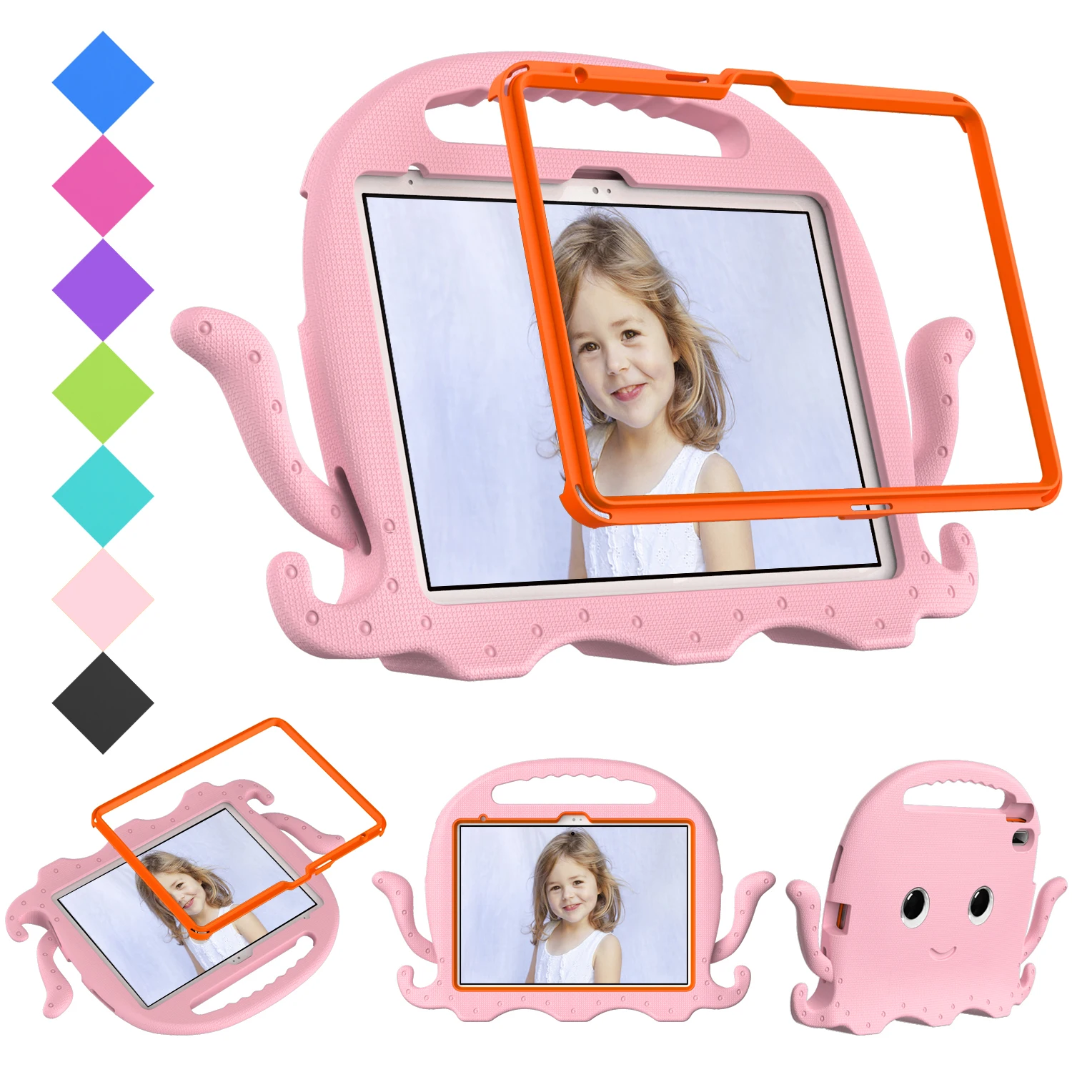 Octopuses EVA Kids Tablet Case - Durable & Fun Protective Cover