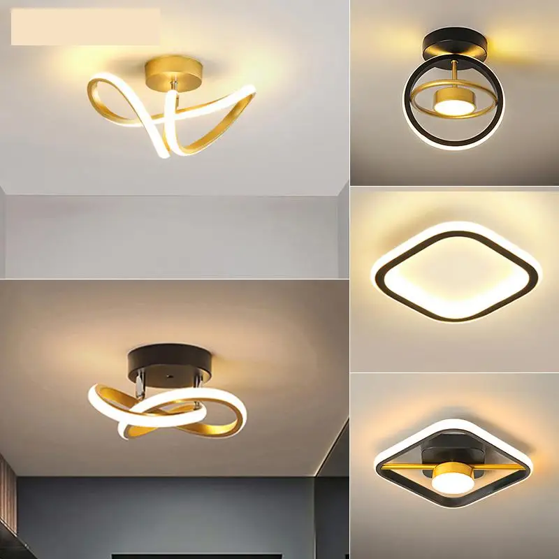 

New Modern LED Ceiling Light Simple Balcony Crossing Light Home Corridor Porch Channel Ceiling Light Nordic Wind Cloakroom Light