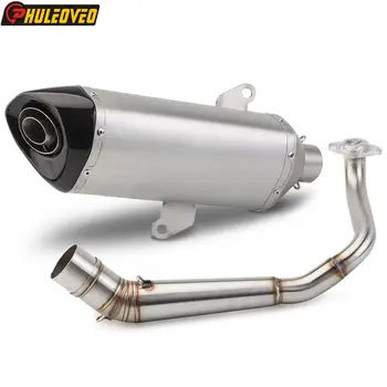 PCX150 PCX125 Motorcycle Exhaust Header Muffler Front Pipe Carbon Exhaust System DB Killer for HONDA PCX125 PCX150 2017-2020