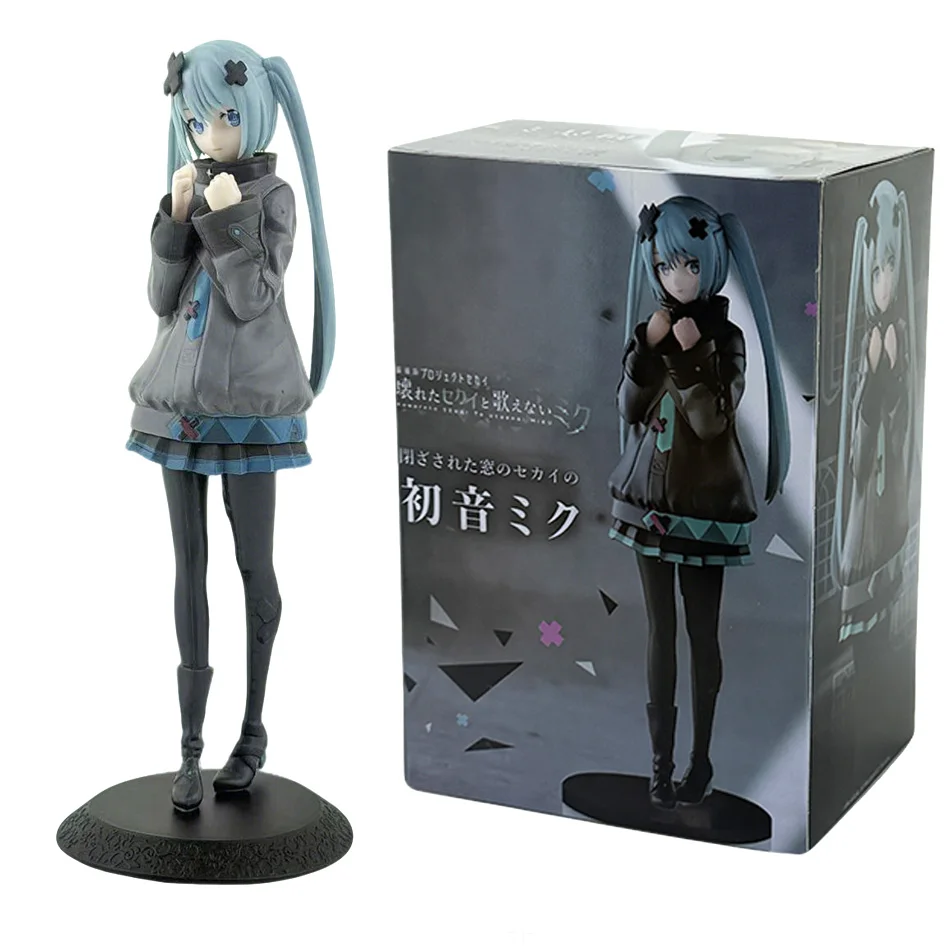 8-Inch Hatsune Miku Collectible Anime Action Figure - Kawaii Miku Toy Christmas Gift