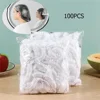 100 Pcs / Bag Hotel and guesthouse disposable shower cap batch white transparent waterproof and dustproof hair cap 1