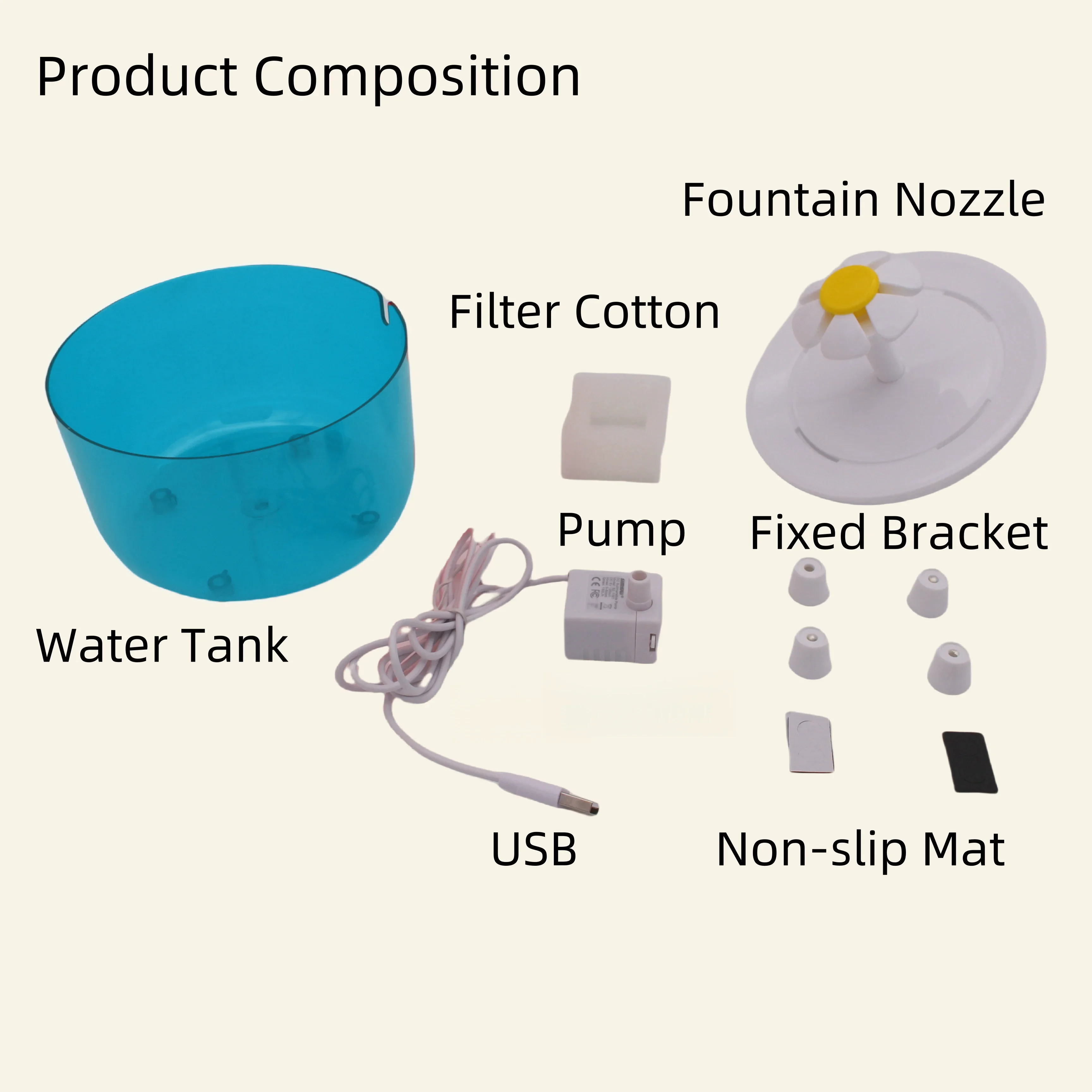 Pet Water Fountain Pets Water Fountain Auto Filter USB Electric Mute Cat Drinker Bowl 1200mL Recirculate Filtring for Cats Water Dispenser