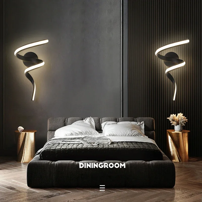 LED Wall Lamp Modern Minimalist LED Wall Lamp Home Indoor Decor wall Sconce For Living Room Bedroom Bedside Lustres Backgroud Light Decoration wall sconces light led wall lamp wall lamp