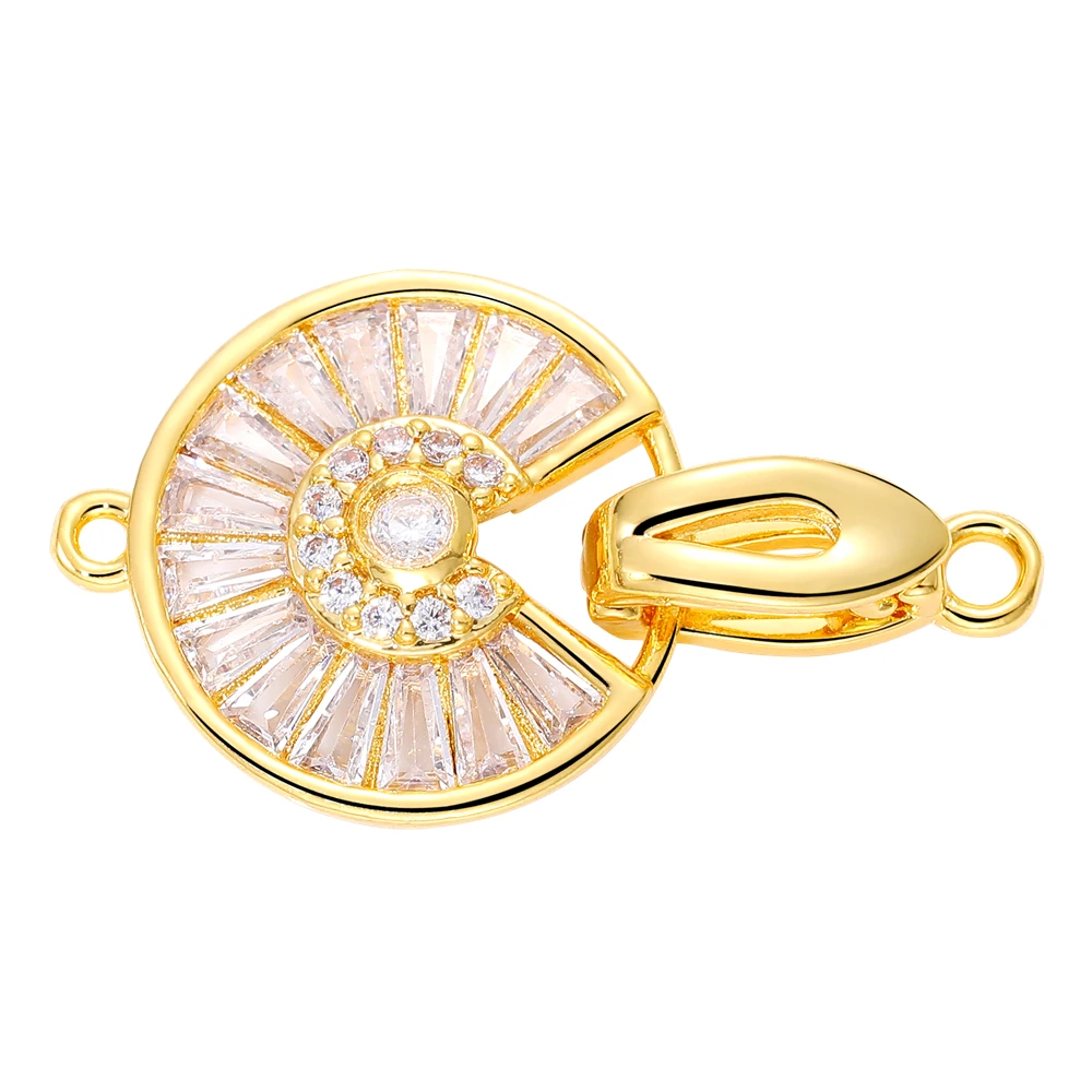 Jewelry Making Accessories Juya Handmade 18K Gold Plated Decoration Connector Fastener Lock Clasps Accessories For DIY Needlework Beading Jewelry Making