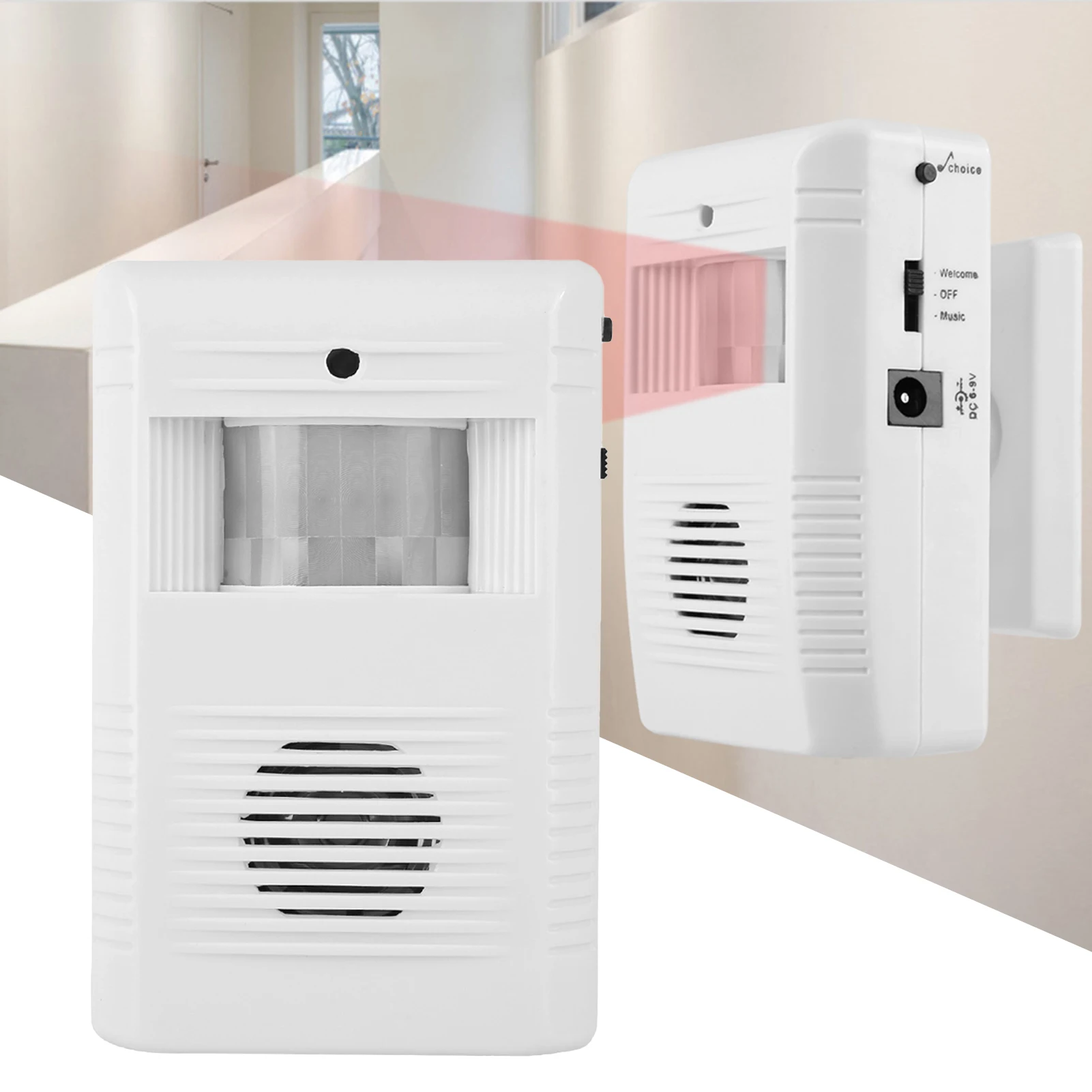 16 Music IR Motion Independent Sensor Store Home Welcome Door Bell Entry Alarm Sensor