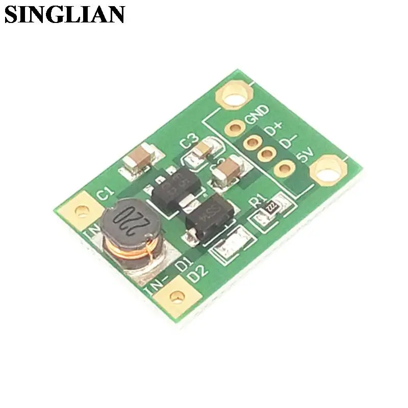 DC 부스트 스텝업 모듈 1V-5V 최대 5V 부스트 보드 USB 헤드가 없는 5V 출력 모바일 전원 공급 장치 모듈