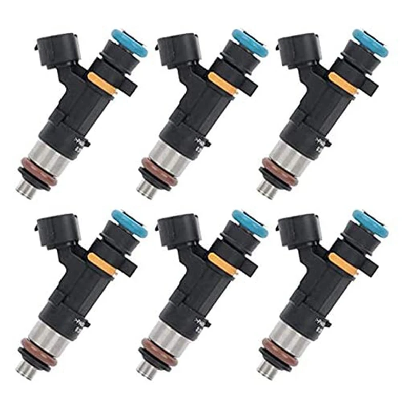 0280158042 1 Set Of 6 Fuel Injectors For Nissan Murano 350Z Infiniti G35 FX35 M35 3.5L 16600