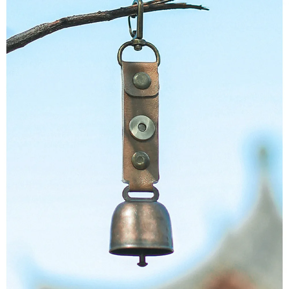 Portachiavi con ciondolo a forma di campana, a forma di orso, per campeggio e all'aperto_voghion.com