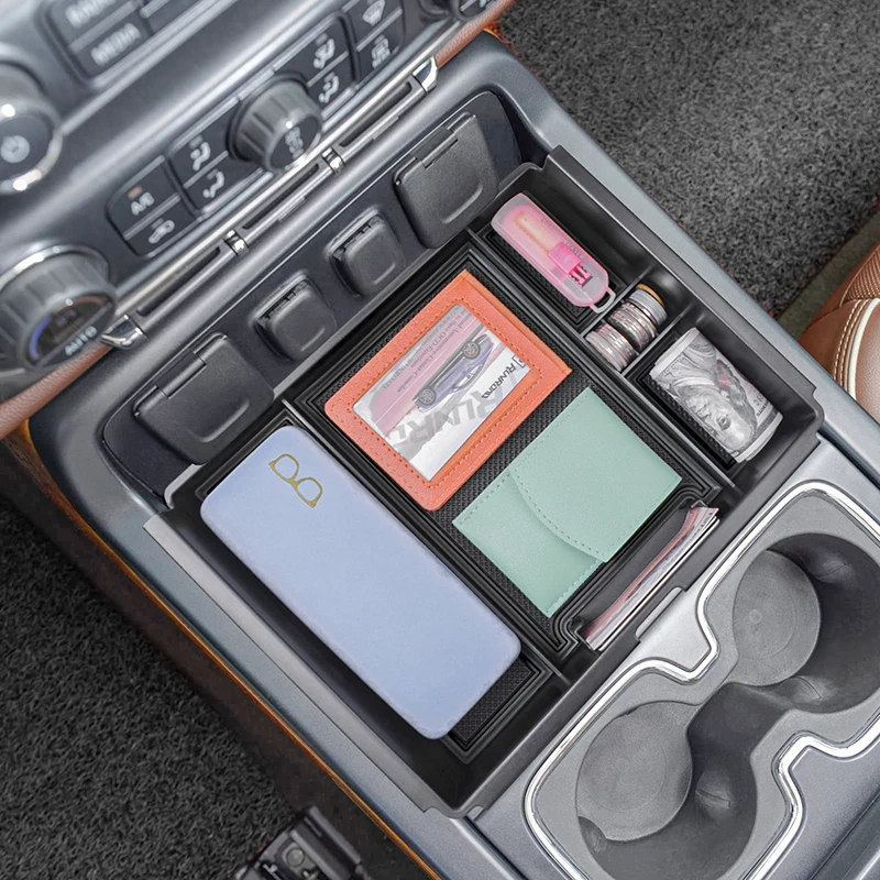 Center Console Organizer for Chevy Silverado/GMC Sierra 1500 2014-2018 and Silverado/Sierra 2500/3500HD 2015-2019 Accessories