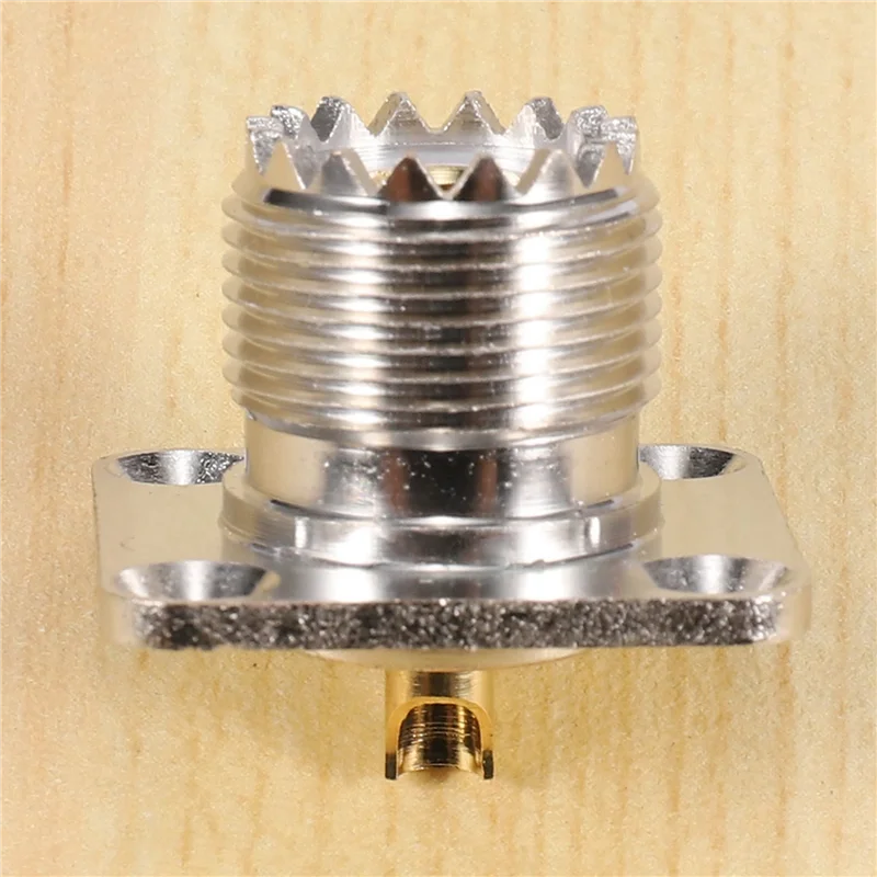 HLZS-6X UHF SO-239 Buchse Quadratische Form Solder Cup Koax Stecker Für Ham Radio