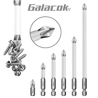 6 PCs Non-Slip Magnetic Cross Head Household Electric Driver Screw Set - High Hardness Hand Drill Bits for Electric Screwdrivers 1