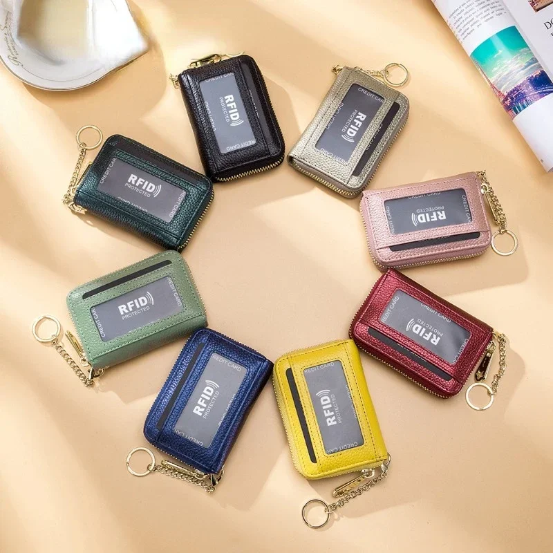 

Взрывчатая сумка для карт, органная молния, кожаная сумка для банковских карт, сумка для ключей, международная торговля, многофункциональная, Европа и США