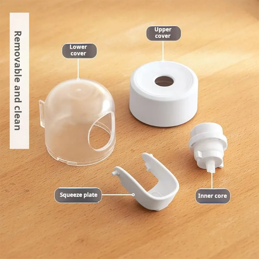 Toothpaste Squeezer Wall-mounted No-punch Quantitative Extrusion Labor-saving Detachable Easy To Clean 5