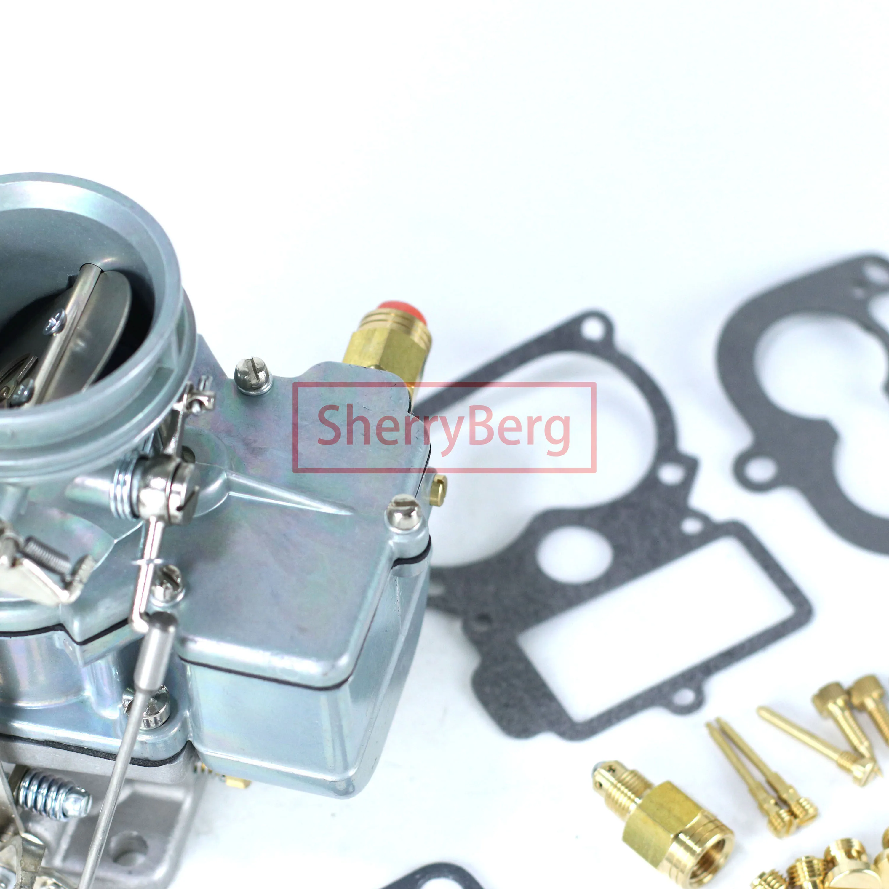 SherryBerg 기화기 Karburetor Carb for Ford Stromberg 97 스타일 스피드웨이 9-Super-7 Natural Finish 2-Bbl 가스켓 키트 재구성