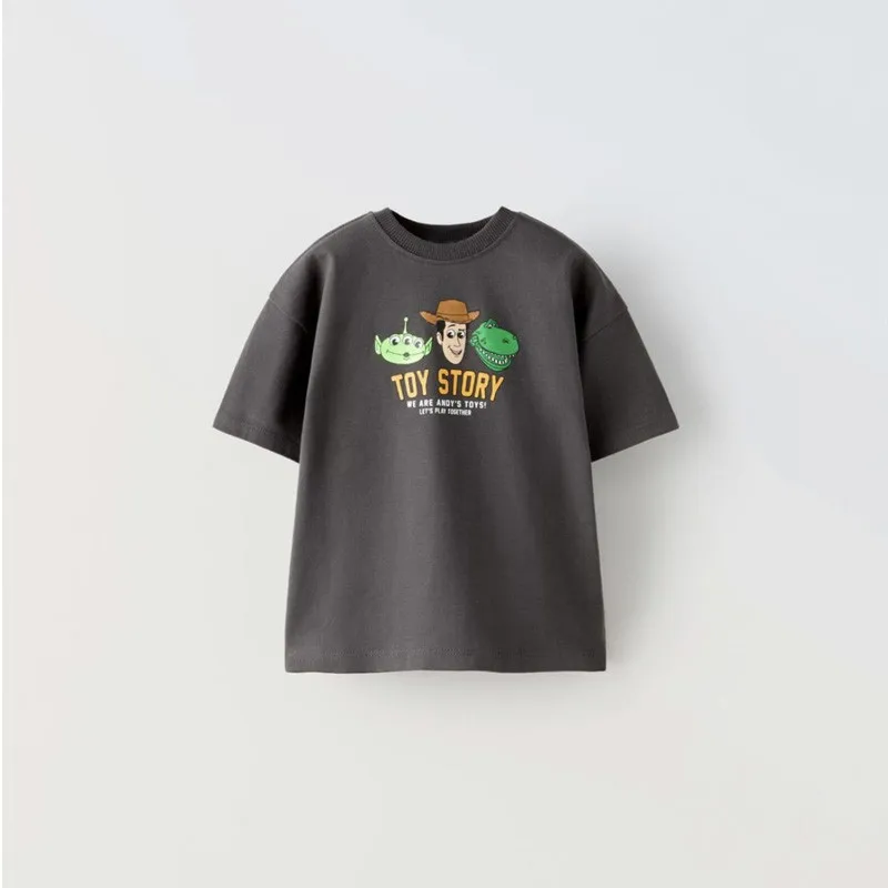 2024 New Children's T-shirt Summer Printed Cartoon Fashion Kids Clothing Short Sleeve Tees Toddler Costume Boys Girls T Shirt 2
