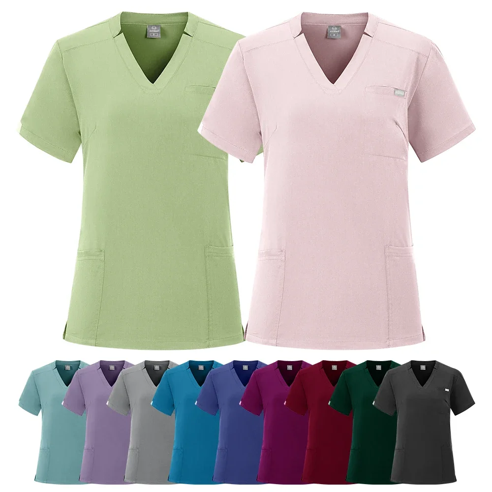 Medical Uniform Women Scrubs Sets Nurse Accessories Slim Fit Hospital Dental Clinical Workwear Clothing Surgical Overall Suits
