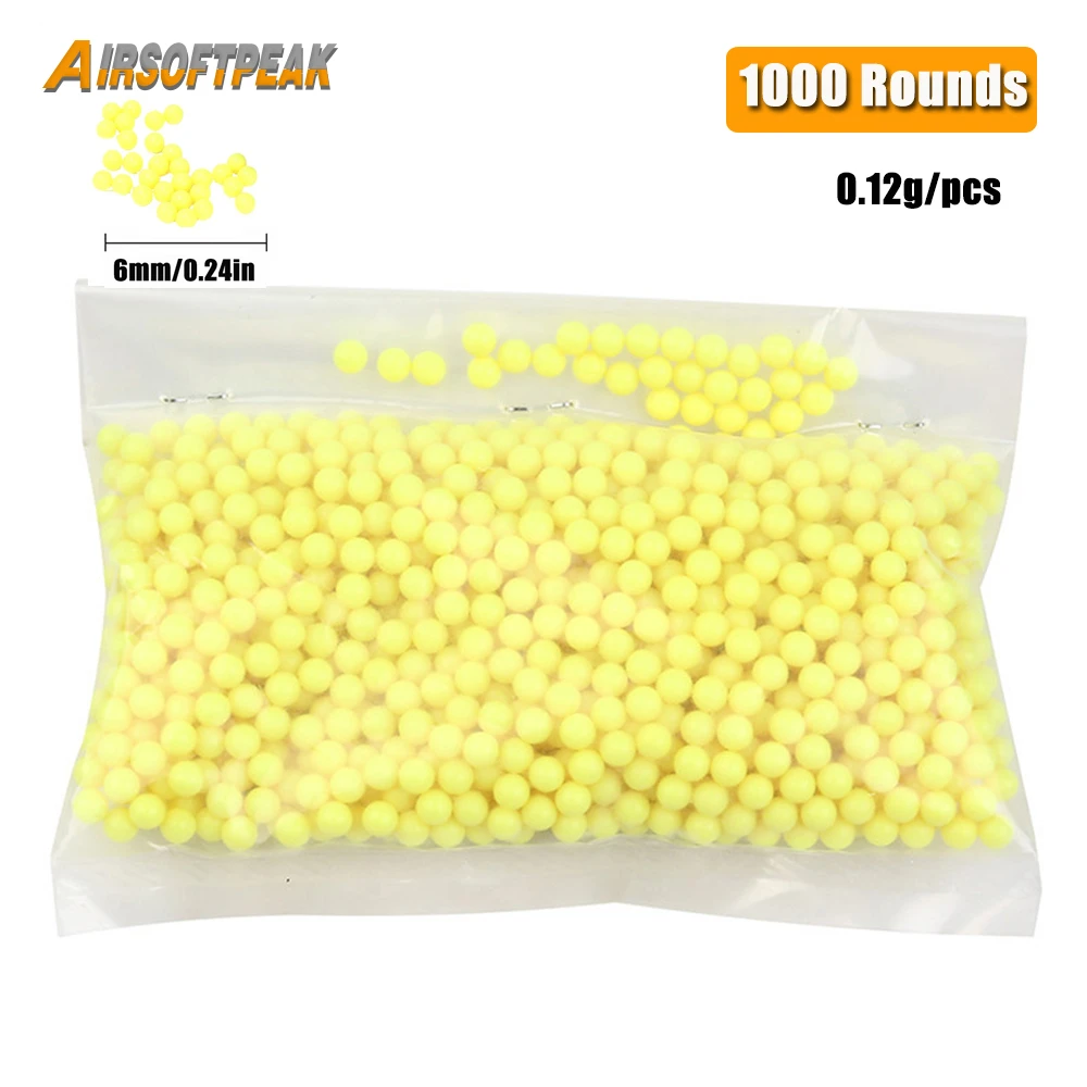 1000 Rondes Airsoft Bbs Kogels 0.12G Jacht Schieten 6Mm Bb Strikeball