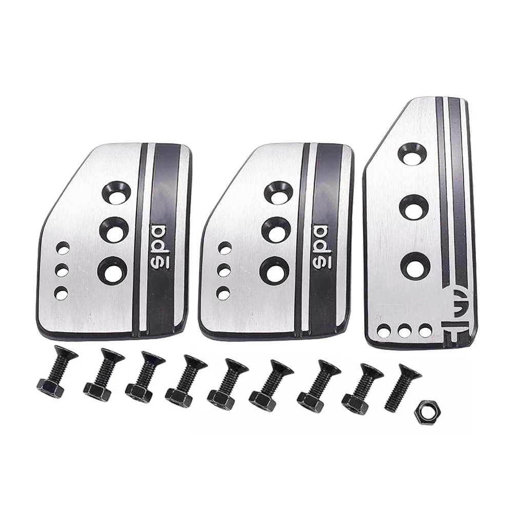 Universal 2/3pcs Automotive Accelerator Pedal Aluminum Alloy Anti Slip Automotive Pedal Or Brake Manual Car Accelerator