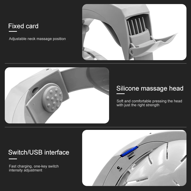 Electric Head Massage Instrument Multifunctional Vibration Scalp Massager Acupuncture Points Kneading Wearable Helmet Massager