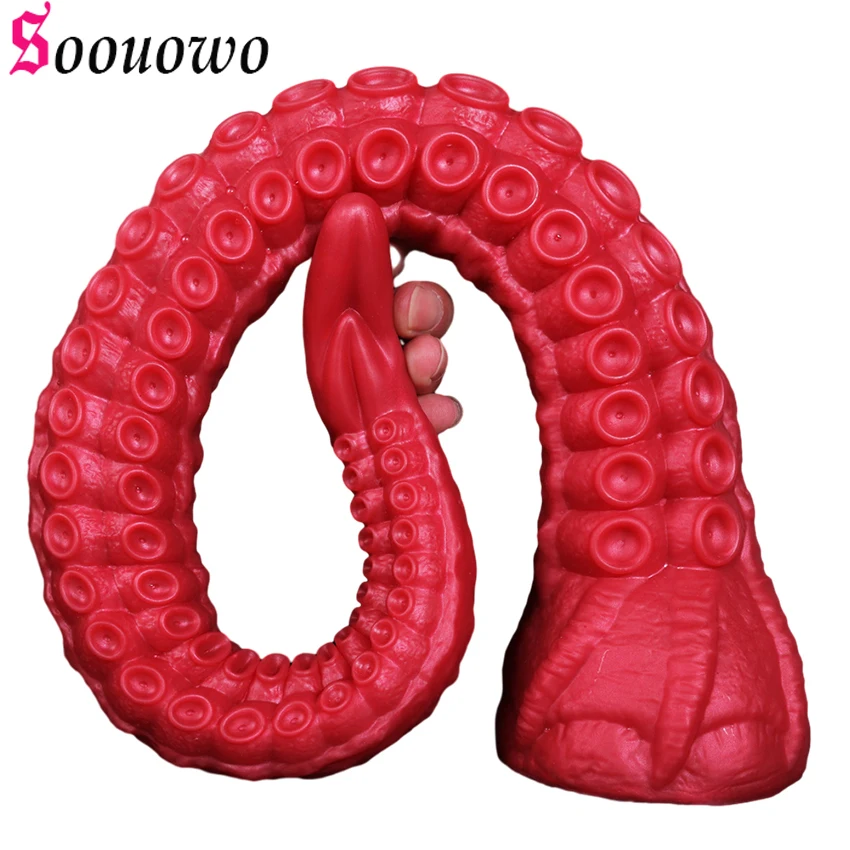 Octopus Tentacle Silicone Anal Dildo For Men And Women_voghion.com