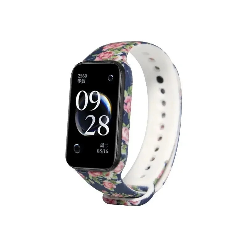 Colorful Printed Silicone Strap for Smartwatch Replacement Bracelet Band