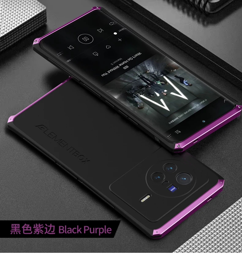 Luxury Shockproof Aluminium Metal Case For Vivo X80 Pro Nex 3 Thin Hard Hybrid PC Case Back Cover For Vivo X80 Mobile phone Case