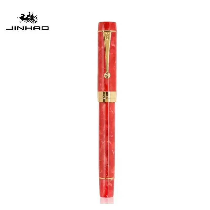 JINHAO 100 Centennial Fountain Pen Resin Gold Clip Nib EF F M Students Pens Business Stationery School Office Supplies PK 9019 6