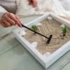 6 Pcs Sand Rake Box Rakes Mini Desk Rock Kit Tiny Ornament Push Tools Tray Zen Garden 2