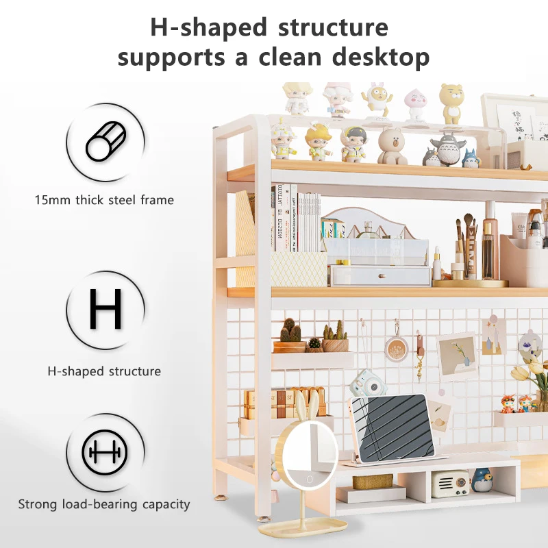 Desktop Grid Bookshelf Organizer 4