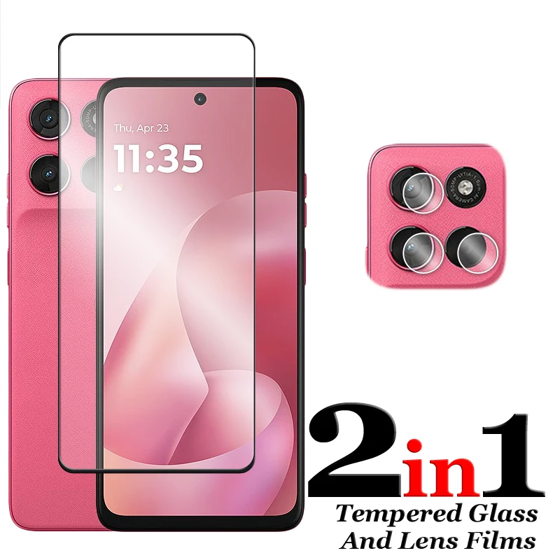 6in1 für Motorola Moto G57 Power Glass Moto G57 G67 G77 G17 Power gehärtetes Glas Vollständige Abdeckung Displayschutzfolie für Moto G57 Film – Detail 3
