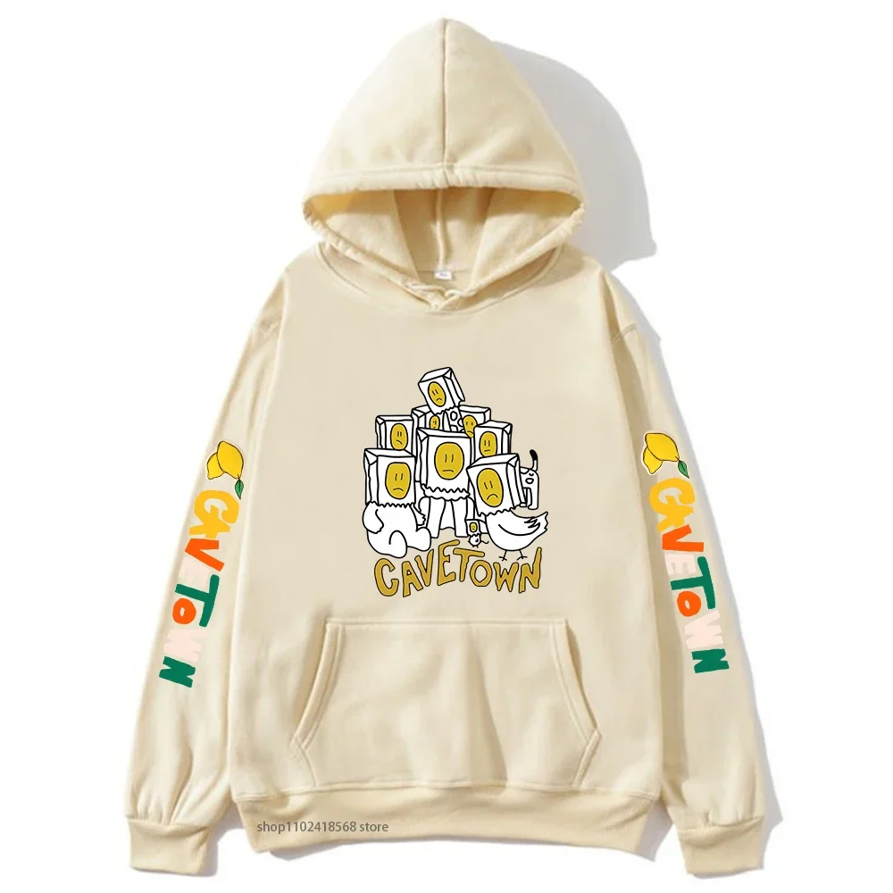 Lemon Boy Cavetown Hoodies Women Kawaii Cartoon Printed Sweatshirts Mens Long Sleeve Hooded Pullovers Korean Fashion Sudaderas
