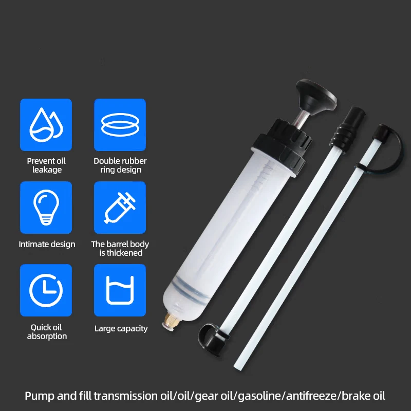 Oil Extractor Pump 0.5L OilFluid Extractor Filling Oil Change Syringe Bottle Transfer Automotive Fuel Extraction Hand Tool