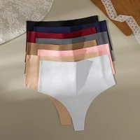 TrowBridge High Waist Women's Panties Sexy Thongs Lingerie Satin Seamless Underwear Fashion Cozy G-Strings Hot Sports Underpants