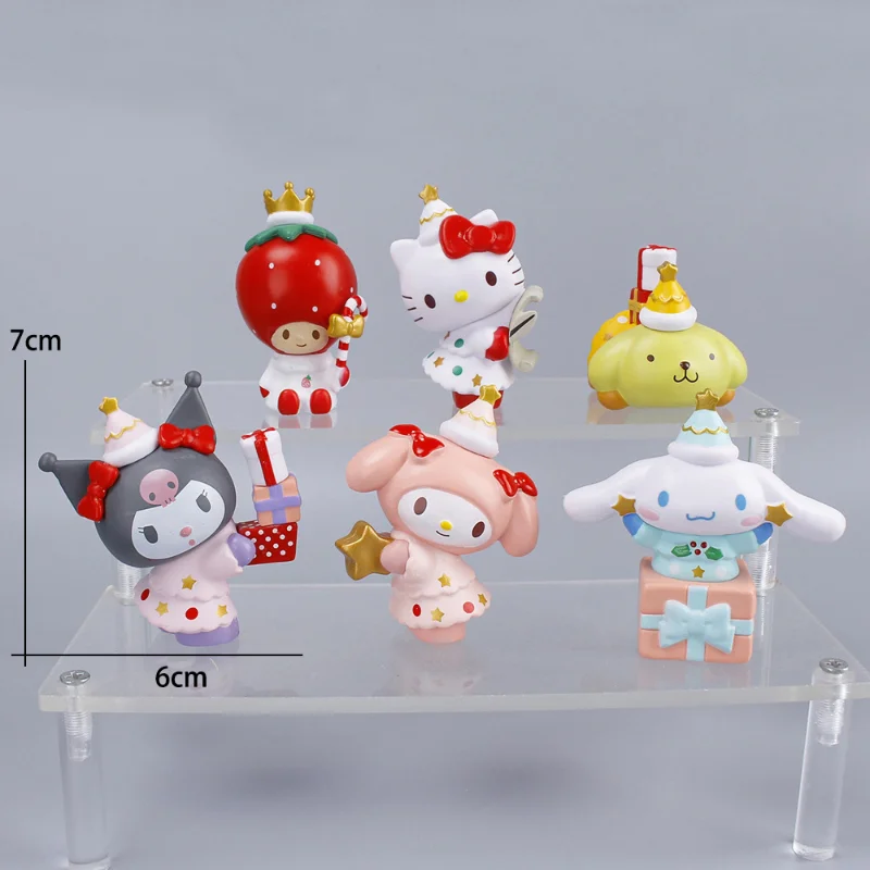 Sanrio Christmas Merlot Katie Jade Gui Dog Kuromikawaii Twisted Egg Doll Handmade Decorazione Torta Fai Da Te