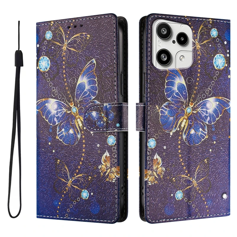 Cute Cat Design Flip Wallet Case for Nothing Phone 3a Lite