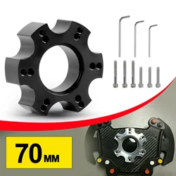 70MM Steering Wheel Adapter Plate For Thrustmaster T300RS Aluminum 13-14 Inch Racing Car Steering Wheel Game Replacement Part
