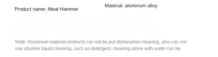 Description Picture 3 of itemLarge meat tenderizing hammer tool, manual hammer crusher for meat, anti slip handle for crushing