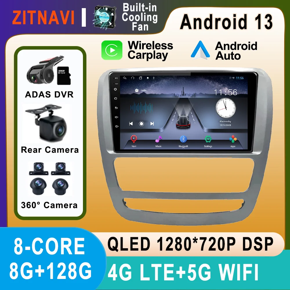 

Android 13 For JAC T6 T8 2015 - 2018 Car Radio No 2din ADAS BT Multimedia Video Wireless Carplay Auto WIFI SWC AHD RDS 4G DSP