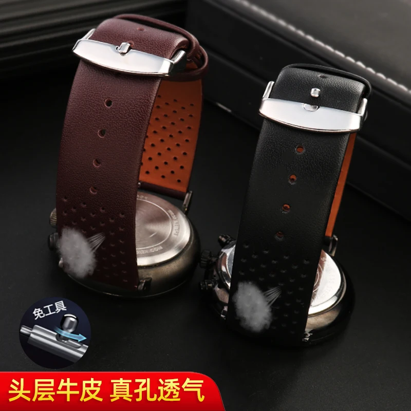 

Подходит для TIMEXTW2R79900/79800/80000 коричневый быстросъемный кожаный ремешок для мужских часов 20 мм