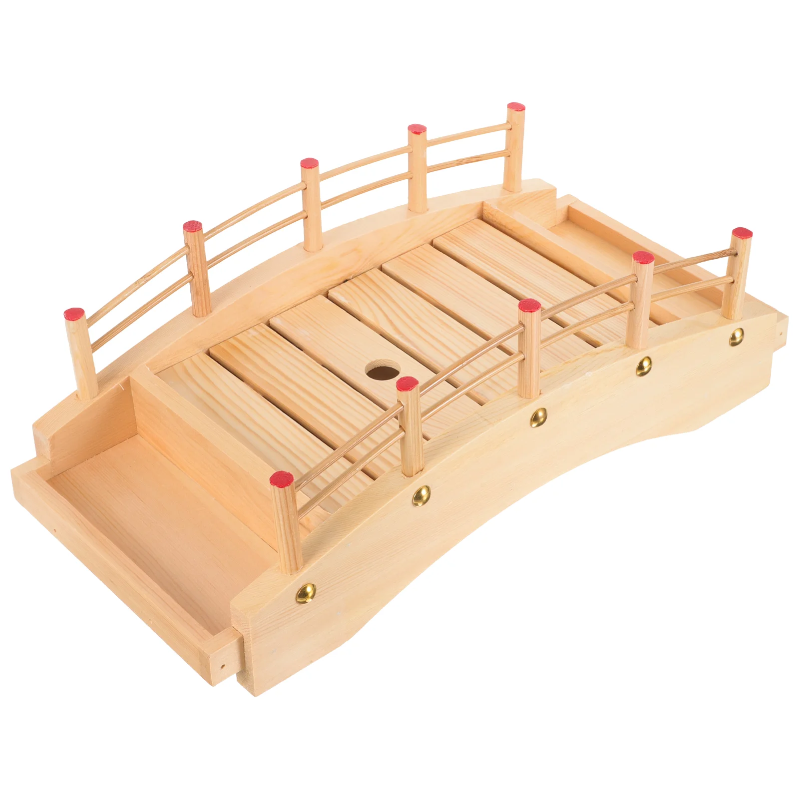 

Sushi Bridge Food Tray Practical Board Wood Appetizer Plates Delicate Dish Sashimi Serving Wooden