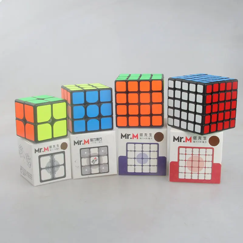 Sengso Mr.M 2x2 3x3 4x4 5x5 Magnetic Magic Cube Stickerless Puzzle Shengshou Magnets 2x2x2 3x3x3 4x4x4 5x5x5 Speed Cubo Mgaico