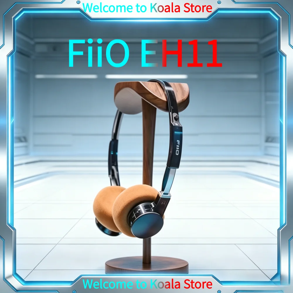 FiiO EH11 레트로 블루투스 헤드폰 빈티지 오버이어 디자인 40mm 다이나믹 드라이버 딥 베이스 무선 헤드셋 (음악용)